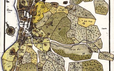 Kettil Classons karta över Bogesund 1643